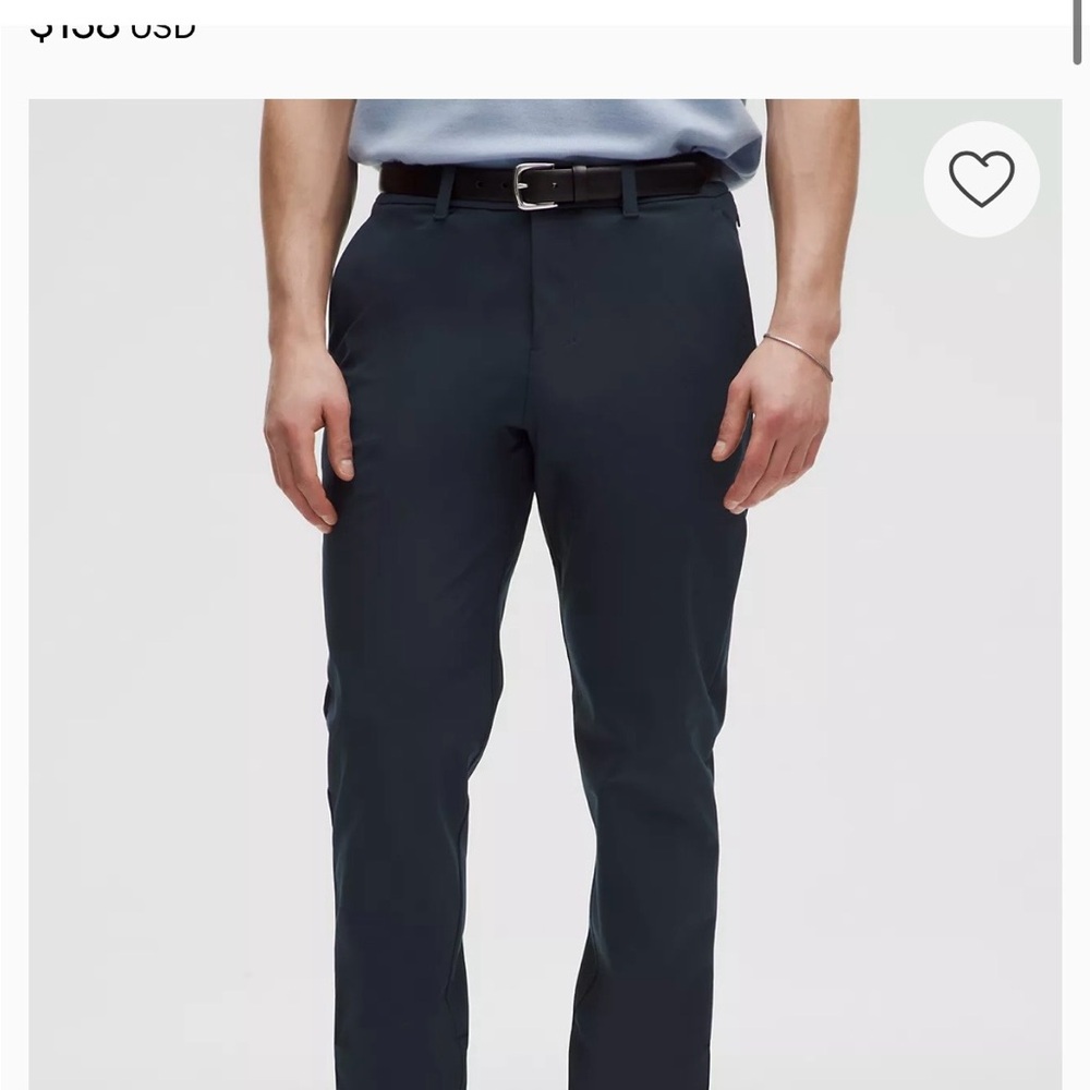 Lululemon Athletica Men's Navy ABC Classic Fit Warpstreme Trouser